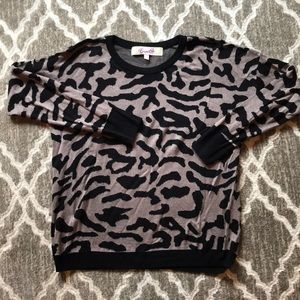 Leopard sweater, very light weight